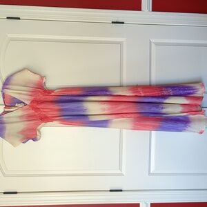 Peach Love tie-dye dress